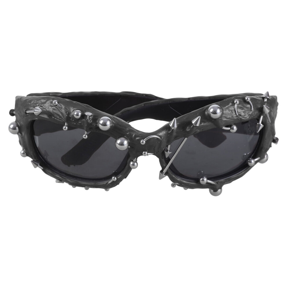 Punk Rivet Frame Sunglasses Hip-Hop Style 1 Pair
