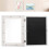 Moldura de madeira branca para fotos, 33 x 24 cm (13 x 9,5 polegadas) 1
