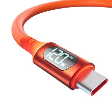 Typ-C-Ladekabel 120 W mit Digitalanzeige 2 m