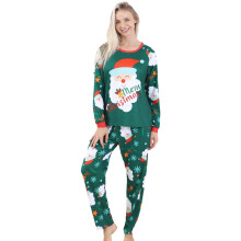 Conjunto de pijamas familiares a juego: camiseta de manga larga y pantalón para mamá, pijama estampado, ropa de estar por casa, pijama navideño