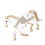 Zodiac Brooch Alloy Ornament with Pin Closure 1