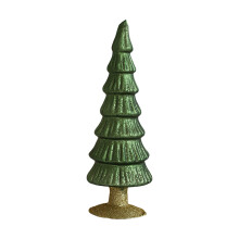 LED Glass Christmas Tree Warm White Lights Battery Powered