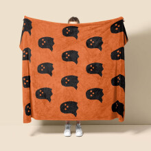 Couverture en velours Ă motif fantĂ´me 40 x 60 pouces