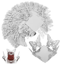 Chocolate Wrappers Paper Butterfly Shape 50 pcs