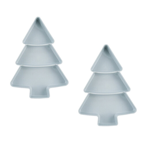 Julgransfruktfat med plastfack 2-pack