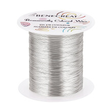 Sreang Coirníní Seodra Sreang Airgid Frithsheasmhach in aghaidh Salachar 28Gauge164 Slat le haghaidh Fillte Coirníní agus Ceardaíocht Seodra