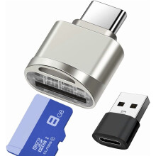 USB-C SD/TF-kortleser for bærbare datamaskiner og Galaxy-telefoner