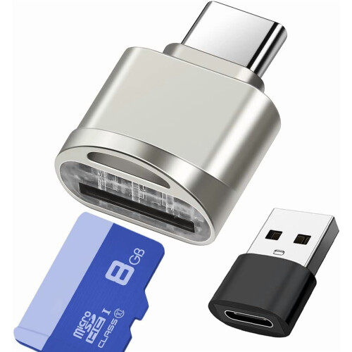 USB-C SD/TF Card Reader for Laptops and Galaxy Phones