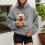 Sudadera con capucha extragrande y bolsillo delantero para gatos 1