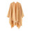 Poncho feminino de tricô com capuz e bolsos. 3