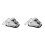 2X Motorcycle Brake Light Tail Light Skull Light Warning Signal Light for Prince Silver 1