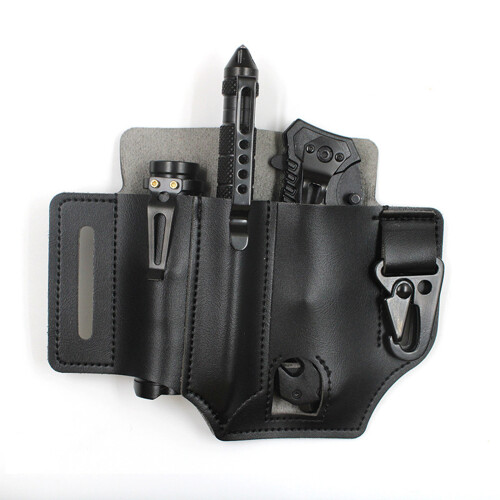 (Black) Multi-Tool Pouch for Belt, Camping & Climbing 2