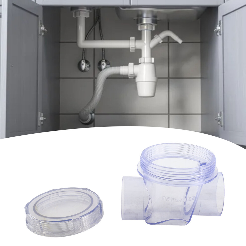 Pvc Check Valve For Toilet Backwater Prevention, Inline Non-Return 8771387080139