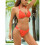Women'S Printed Halter Tie Back Bikini Swimsuit Flattering Coverage Two Piece Bathing Suit Orange L 6