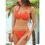 Women'S Printed Halter Tie Back Bikini Swimsuit Flattering Coverage Two Piece Bathing Suit Orange L 7