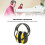 Yellow Foldable Noise Cancelling Earmuff One-Size 3