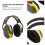 Yellow Foldable Noise Cancelling Earmuff One-Size 5