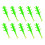 Esche artificiali morbide con coda divisa, swimbaits da 4 cm, 0,35 g, 10 pezzi 1