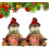 Sacolas de presente de Natal com zíper – Tecido de linho, reutilizáveis. 1