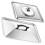 Coperchio per wok in acciaio inox, colore argento, 2 pezzi 1