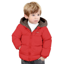 Manteau d'hiver matelassé réversible pour tout-petit avec doublure duveteuse