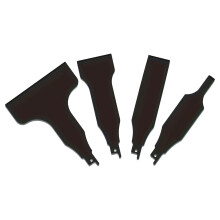 Conjunto de raspadores alternativos em aço liga, 4 peças, 10, 30, 50 e 100 mm