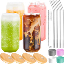 Ensemble de verres à boire de 473 ml (16 oz) avec pailles