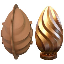 Moule à chocolat de Pâques en silicone (2 pièces)