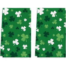 Lot de 2 torchons de cuisine pour la Saint-Patrick, 40 x 60 cm