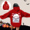 Sudadera con capucha estampada, corte holgado informal, 1 pieza 1
