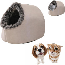 Huisdiergrot, warm en comfortabel binnenhuisbed voor katten en kleine honden2026