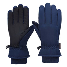 AWZXDE Unisex skihandschoenen, winter, winddicht, warm, blauw, one size