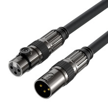 3pinový adaptér mikrofonního kabelu (samec-samice)
