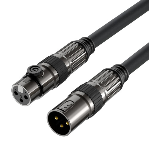 3pinový adaptér mikrofonního kabelu (samec-samice)