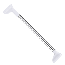 Tringle à vêtements télescopique en acier inoxydable (1 pièce)