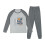 Boys Thermal Pajamas Long Sleeve Two-Piece Set with 1