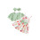 (3-4 Years, Green) Completo estivo bambina: 3 pezzi. 1
