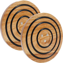 Hittebestendige magnetische houten onderzetter (1 of 2 stuks)