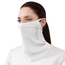 Protetor de pescoço tipo gola com alças para orelha, para mulheres, com proteção solar.