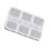 Organisateur de nail art en plastique, format compact à 6 compartiments 1