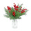 Ghirlanda natalizia artificiale con bacche rosse, 1 pezzo 1