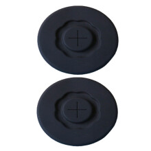 Couvercle de tasse étanche en silicone avec trou pour paille, 95 mm