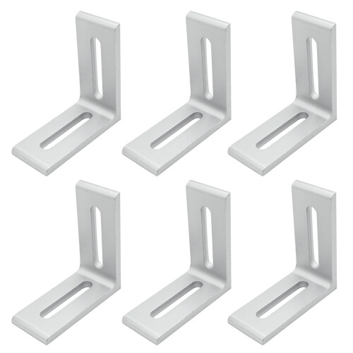 Aluminium-L-förmiger Eckwinkel, 2-Nut, 3-1/8" x 3-1/8" x