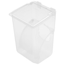 Bird Food Dispenser Plastic White Large Capacity