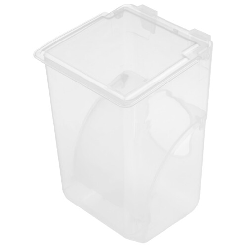 Bird Food Dispenser Plastic White Large Capacity
