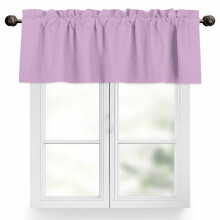 Purple light filtering valance 42x12 inches rod pocket