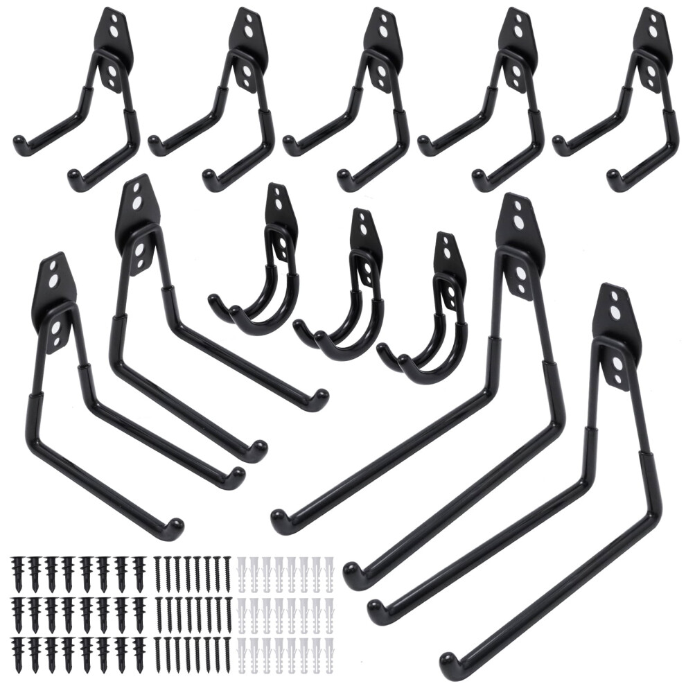 Metal Heavy Duty Garage Wall Hooks 12-Pcs 939152567102