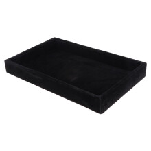 Jewelry Tray Organizer Black Velvet Surface 1 Pack