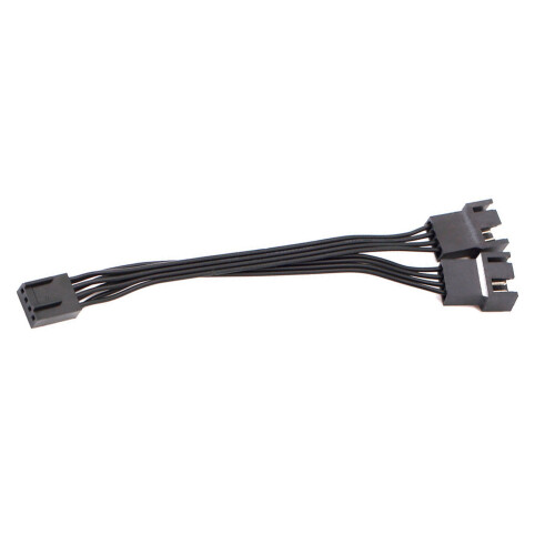 Splitterkabel voor computerkastventilator, 4-pins, 2-weg