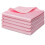 Pink Microfiber Cleaning Cloths12x16in5pcs 1